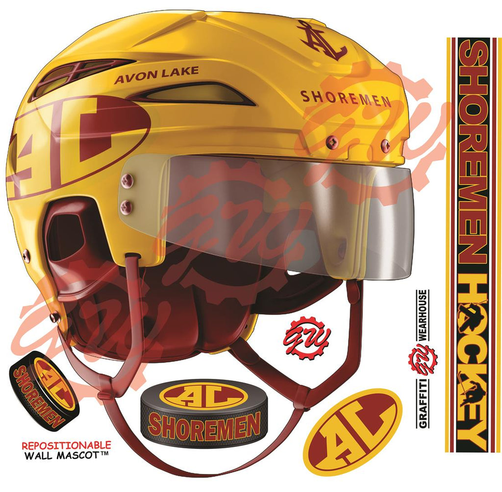 Avon Lake Hockey Helmet Wall Mascot™ – Graffiti Wearhouse