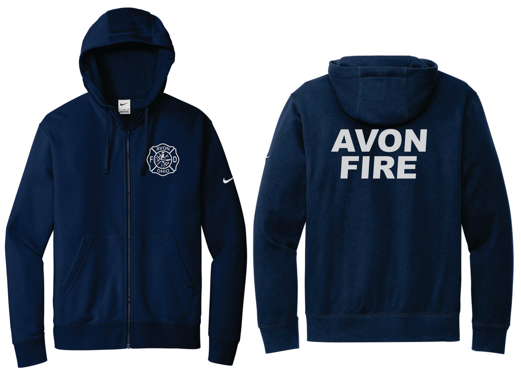 Avon Fire NIKE Full Zip Hooded Sweatshirt