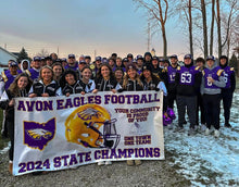 Avon Eagles Football Commemorative Championship Banner 36"x18"