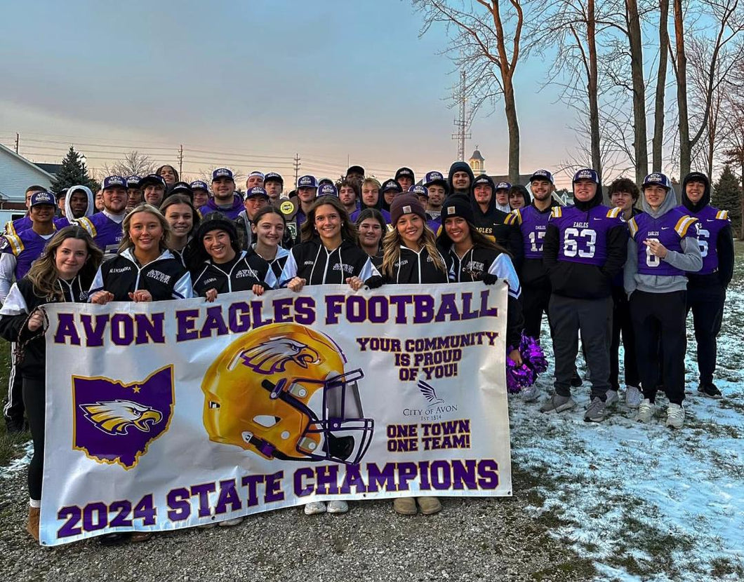 Avon Eagles Football Commemorative Championship Banner 36