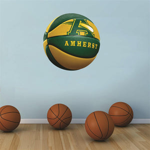 Amherst Comets GREEN and GOLD basketball Wall Mascot™ 3 SIZES
