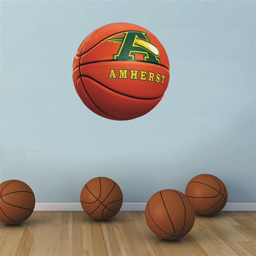 Amherst Comets ORANGE basketball Wall Mascot™ 3 SIZES