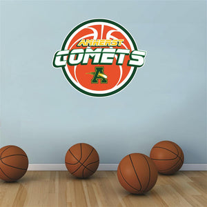 Amherst Comets basketball Wall Mascot™ 3 SIZES