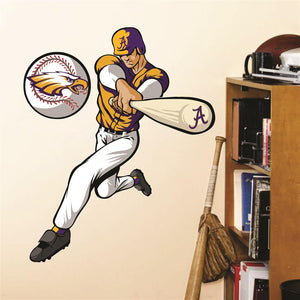 Avon Eagles Baseball Player Wall Mascot™