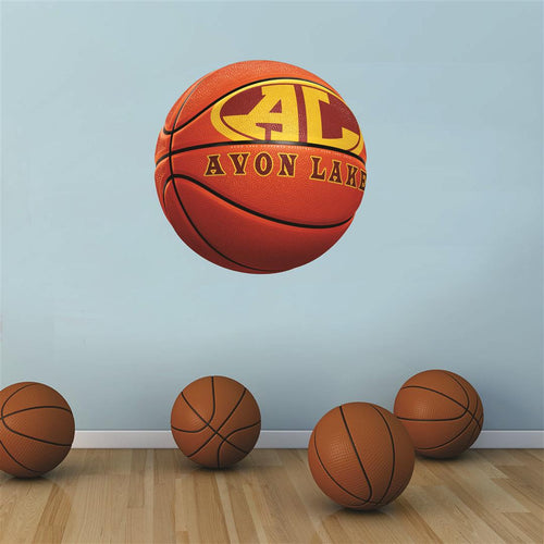 Avon Lake Shoremen ORANGE basketball Wall Mascot™ 3 SIZES