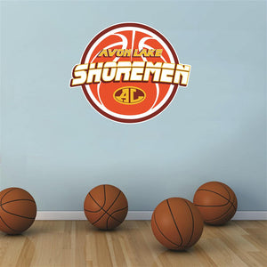 Avon Lake Shoremen basketball Wall Mascot™ 3 SIZES