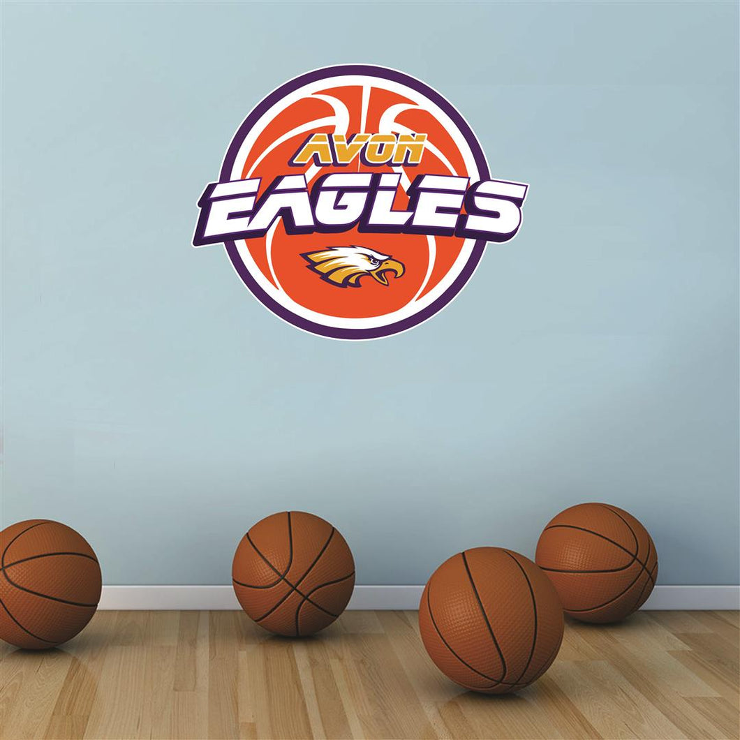Avon Eagles basketball Wall Mascot™ 3 SIZES