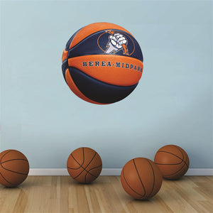 Berea-Midpark NAVY and ORANGE basketball Wall Mascot™ 3 SIZES