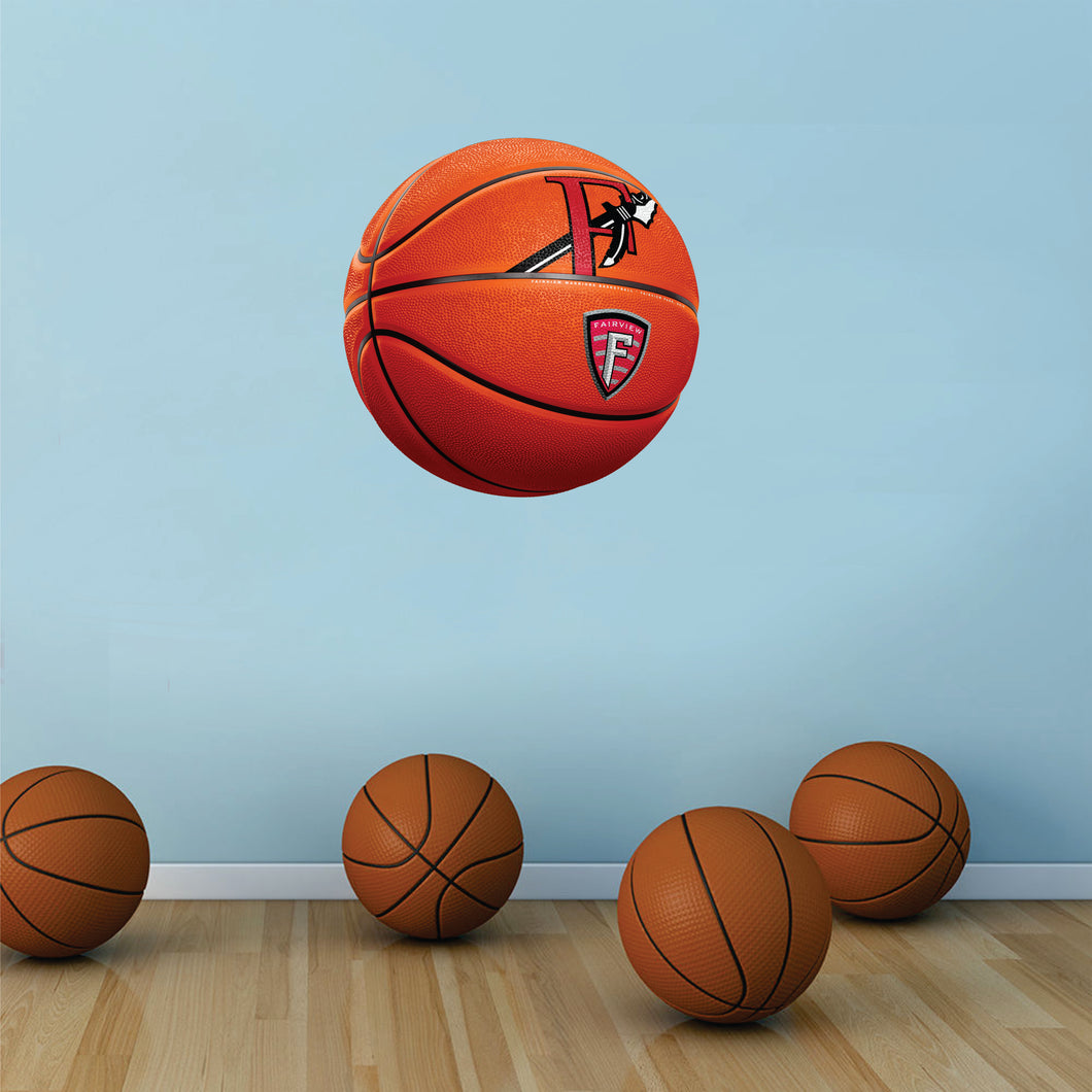 Fairview Warriors ORANGE Basketball Wall Mascot™