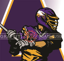 Avon Eagles Lacrosse Player Wall Mascot™