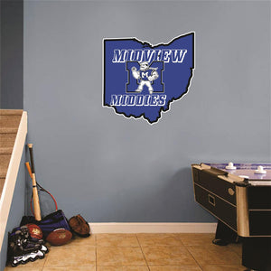 Midview Ohio Map Wall Mascot™ Version 1