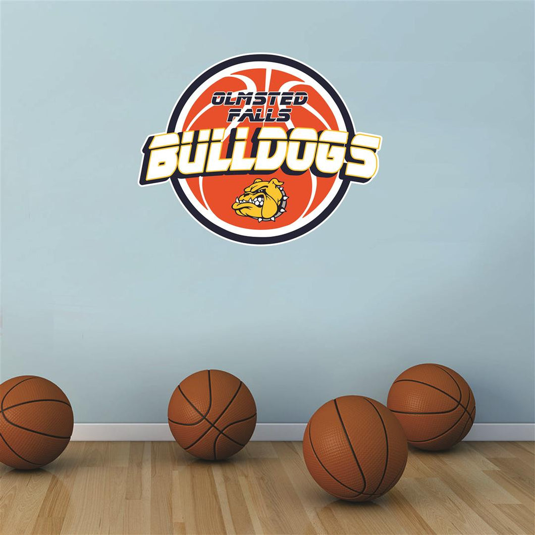 Olmsted Falls Bulldogs basketball Wall Mascot™ 3 SIZES