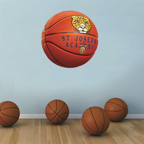 St. Joseph Academy Jaguars ORANGE basketball Wall Mascot™ 3 SIZES