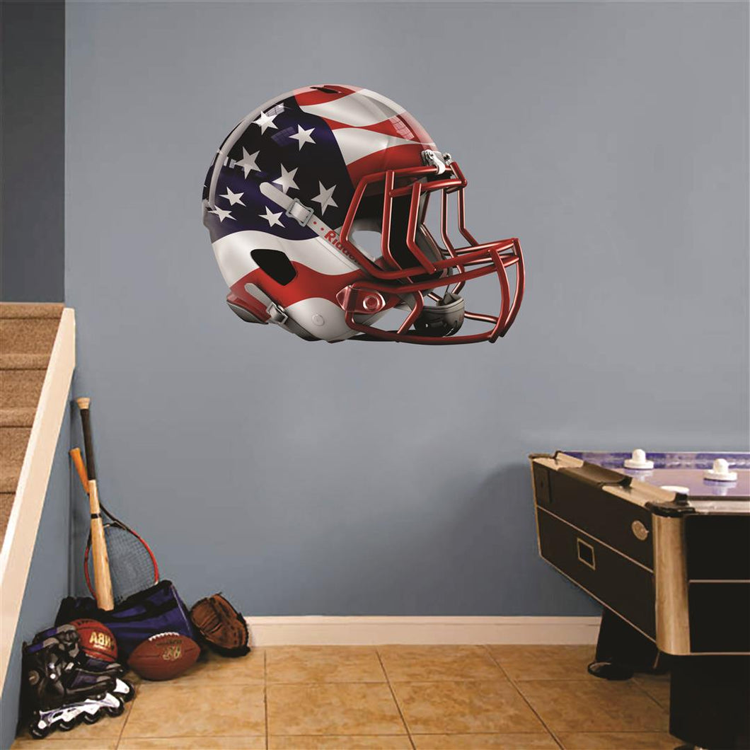 custom football helmet wall art USA Football Helmet Wall Mascot™ – Graffiti Wearhouse