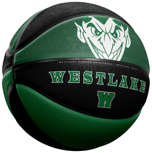 Westlake Demons GREEN and BLACK basketball Wall Mascot™ 3 SIZES