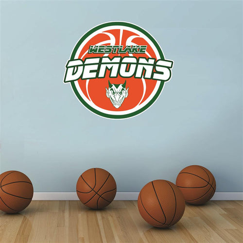 Westlake Demons basketball Wall Mascot™ 3 SIZES