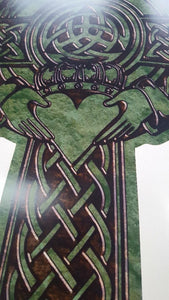 Celtic Claddagh Cross Wall Mascot™