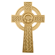 Celtic Gold Claddagh Cross Wall Mascot™