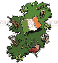 Ireland Map Wall Mascot™